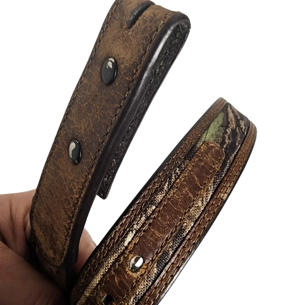 Kids John Deere Camo Leather Belt Rustic Western Style Youth Size‎ 28